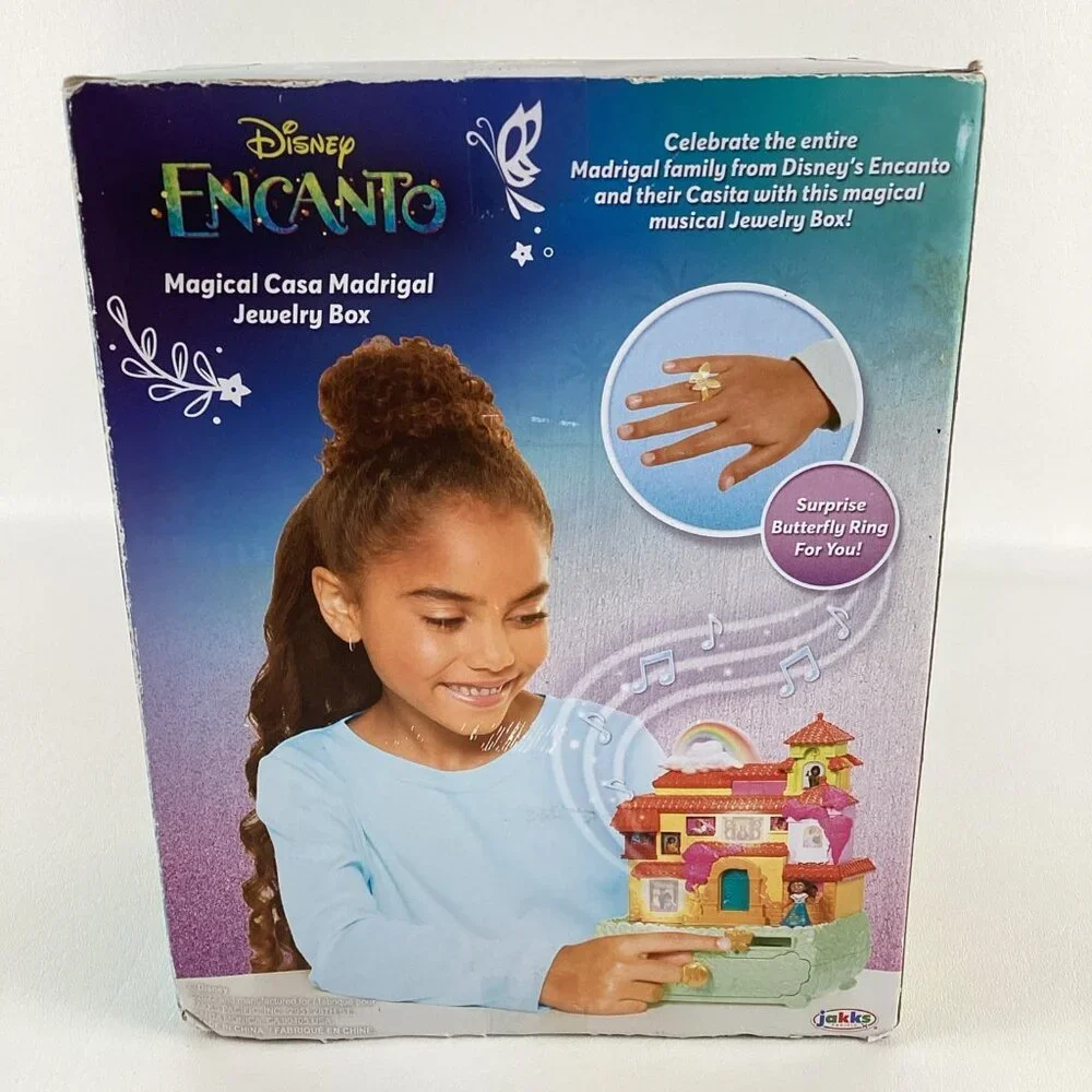 Disney Encanto Magical Casa Madrigal Jewwlry Box Music Lights Movement New Jakks